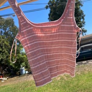 pink stripped tank🎀